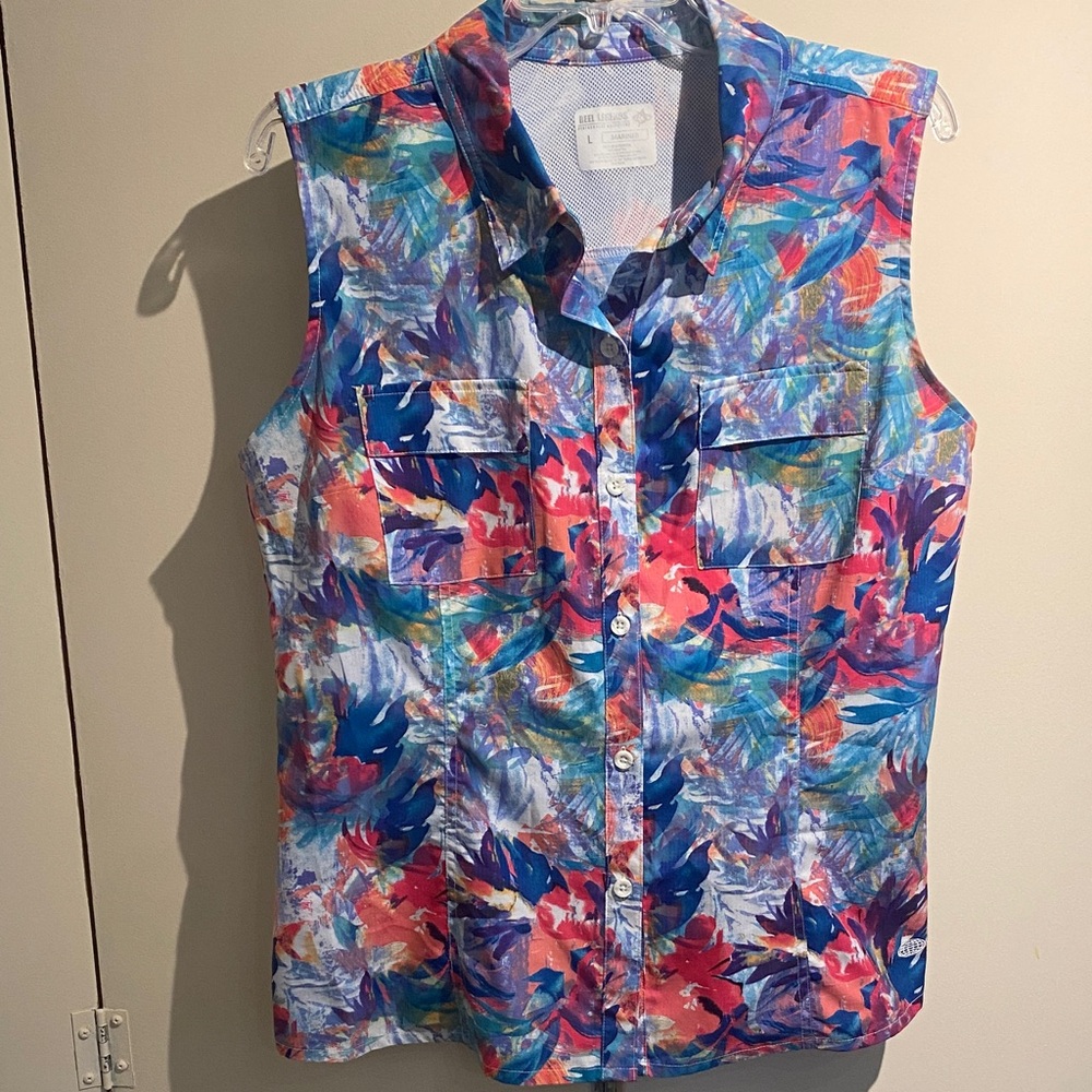 Reel Legends Sleeveless Button-Up Shirt